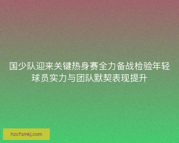 国少队迎来关键热身赛全力备战检验年轻球员实力与团队默契表现提升 国少队迎来关键热身赛全力备战检验年轻球员实力与团队默契表现提升